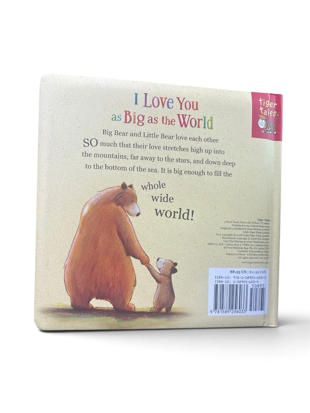 I Love You as Big as the World - Children's Board Book nwot